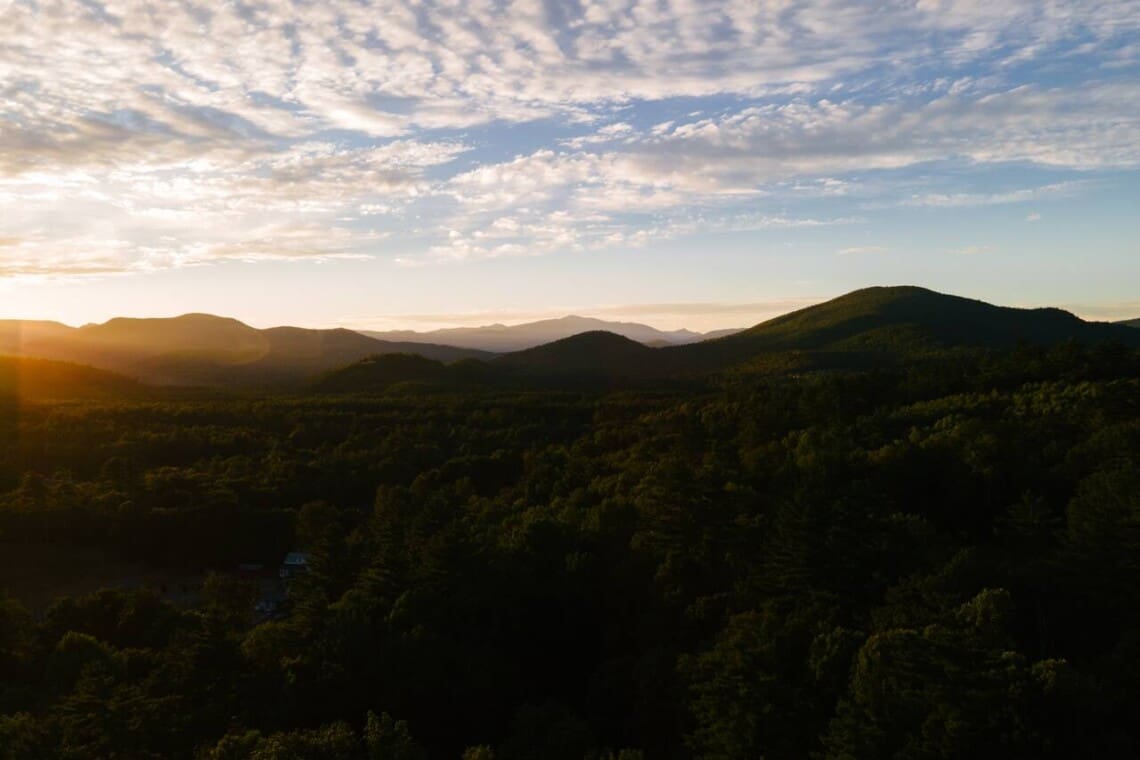 Scenic overlook near Peak and Pine Retreat in Bartlett NH NH